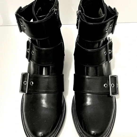 Gorgeous Leather Buckle Boots 🖤 - Picture 3 of 5